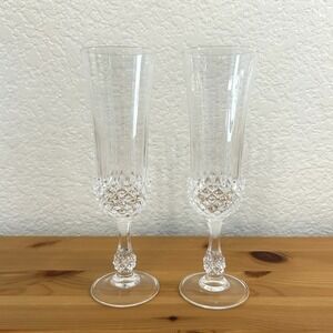 Longchamp Cristal D'arques Paris Crystal Champagne Ancenis Collection Flutes (2)